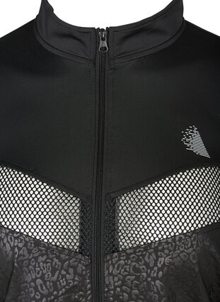 Sports jacket with pattern made up of similar colors, Black, Packshot image number 2