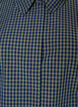 Cotton shirt with a checked pattern and concealed button fastening, Blue, Packshot image number 2