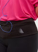 Reflector running belt with pockets, Black, Model image number 1