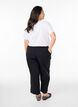 Culotte trousers in mixed fabric, Black, Model image number 1