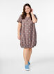 Short-sleeved cotton dress with print, Blue, Model image number 1