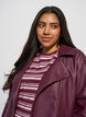 Faux leather biker jacket, Red, Model image number 3