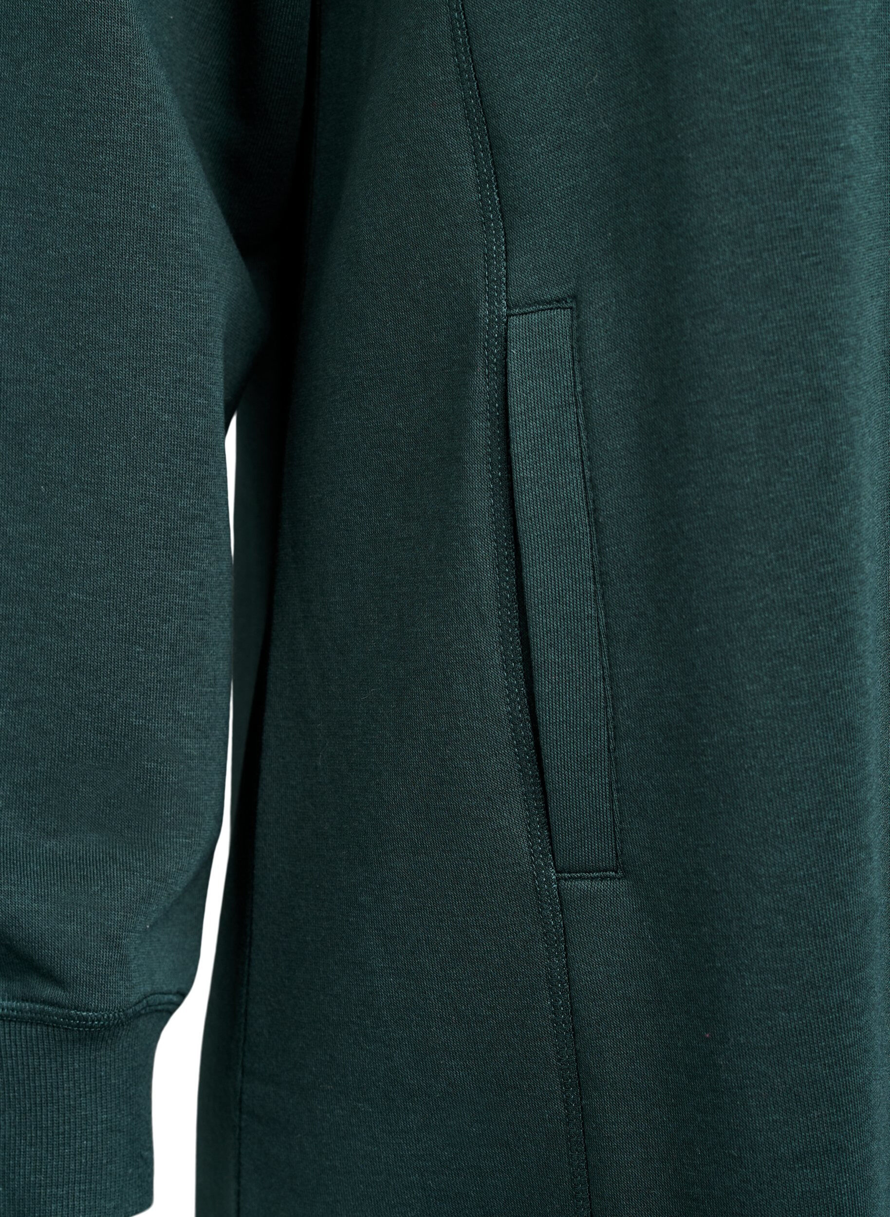 ZizzifashionShort sweatshirt dress with high collar and pockets, Green, Packshot image number 3