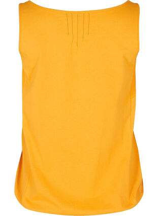 Top with a round neckline and buttons, Mineral Yellow, Packshot image number 1
