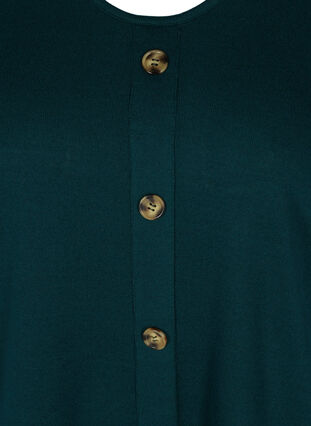 Blouse with buttons and 3/4 sleeves, Ponderosa Pine, Packshot image number 2