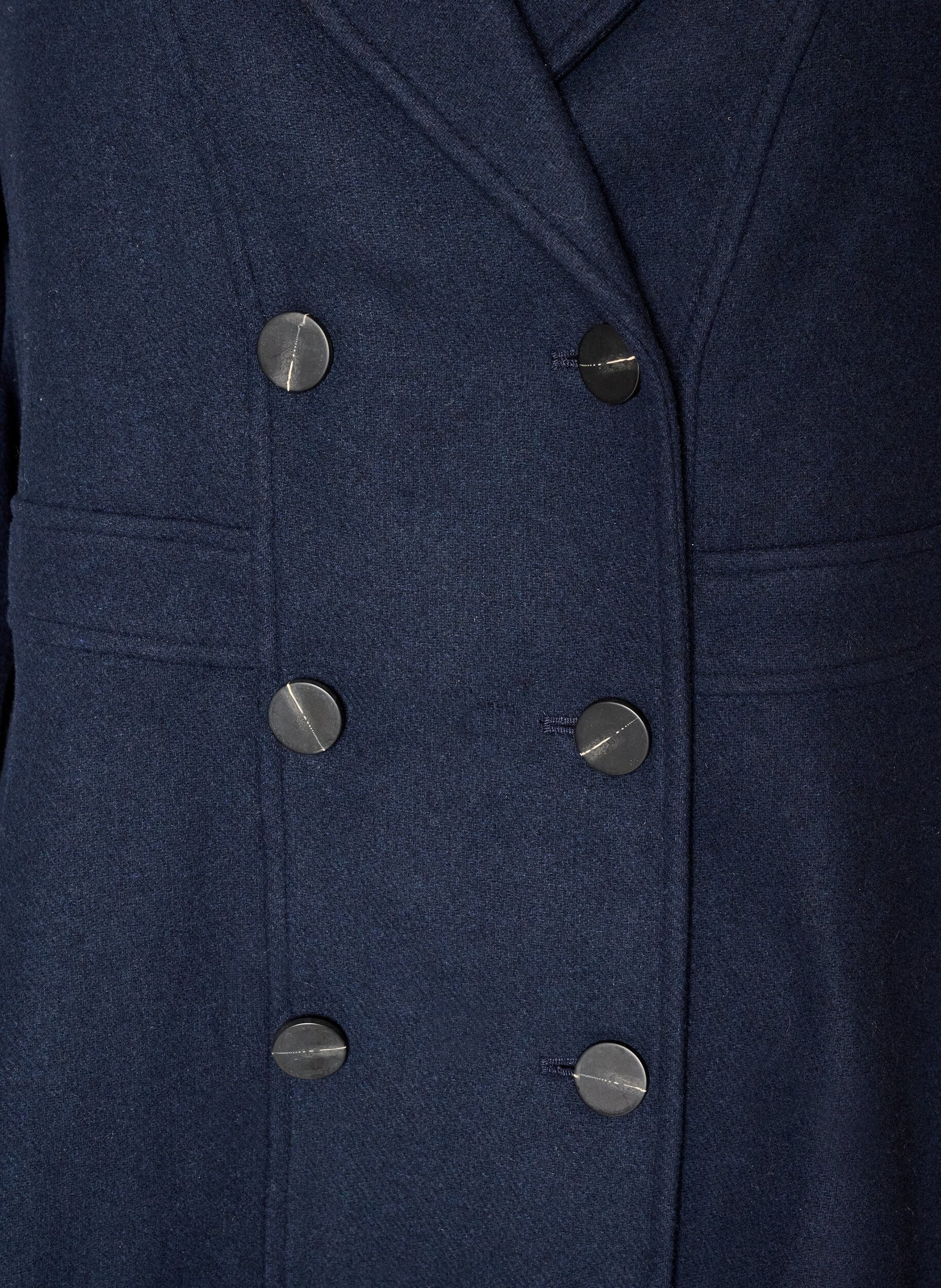 ZizzifashionA-line wool coat with pockets, 1494, Packshot image number 2