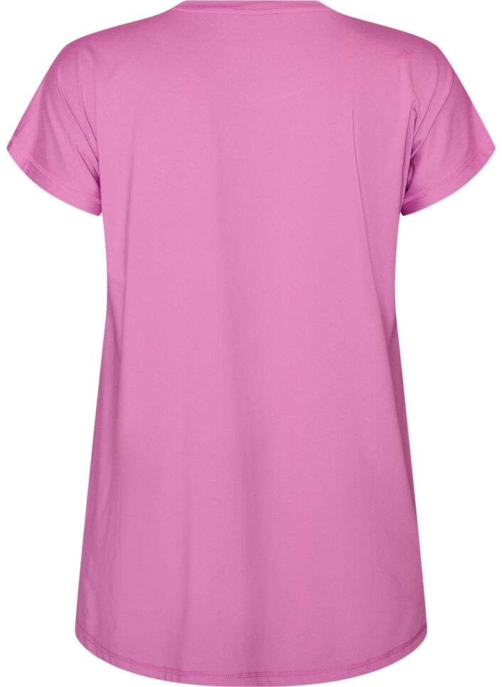 Long workout T-shirt, Pink, Packshot image number 1