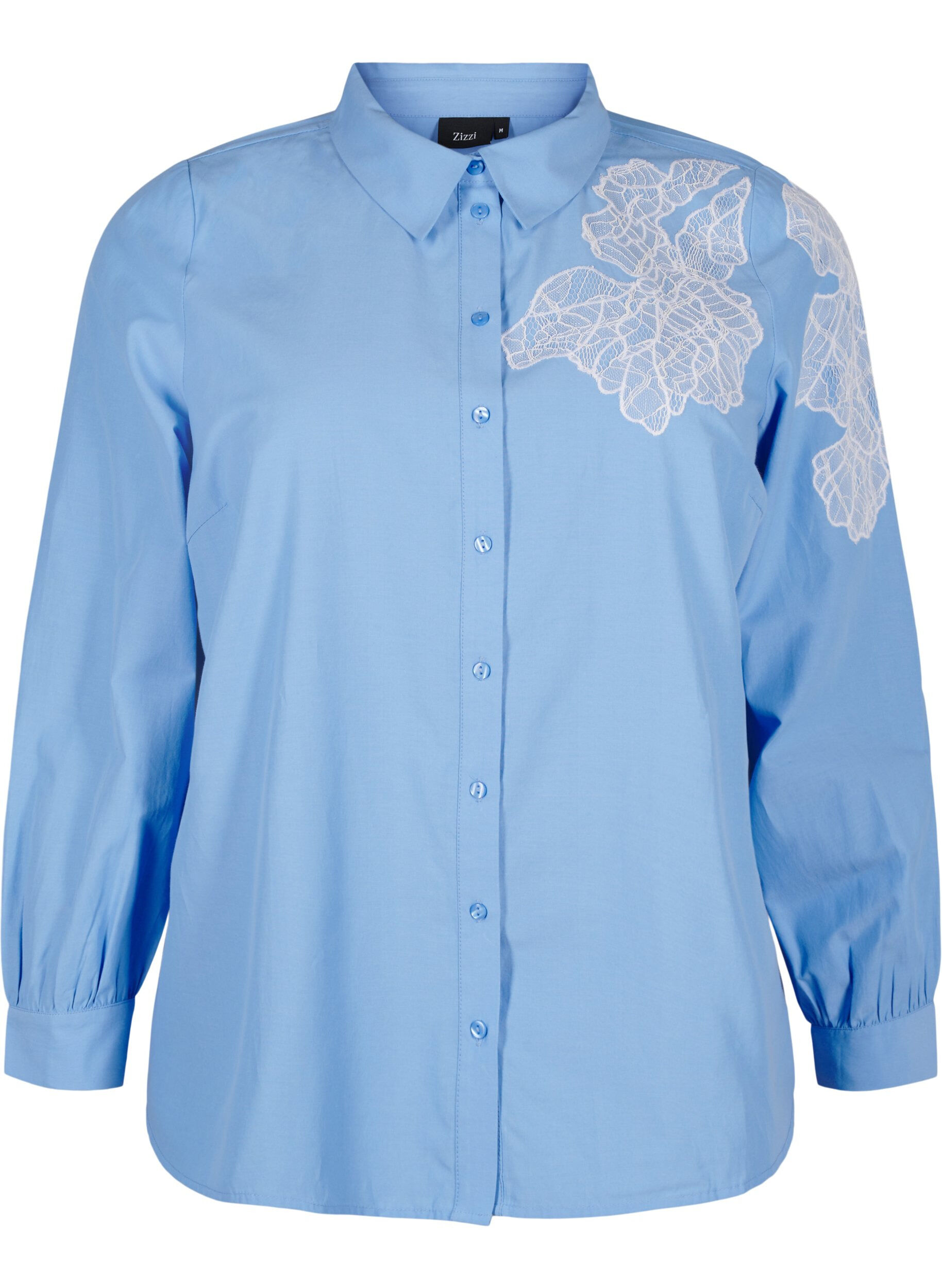 Shirt with lace details