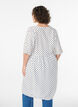 Dotted dress with V-neckline and A-line shape, White, Model image number 2