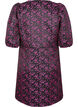 Knee-length dress with embroidered flowers, Black Pink Flower, Packshot image number 1