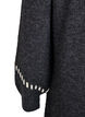 Knitted dress with contrast stitching, Dark Grey, Packshot image number 3