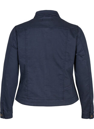 Short, colored denim jacket, Navy, Packshot image number 1