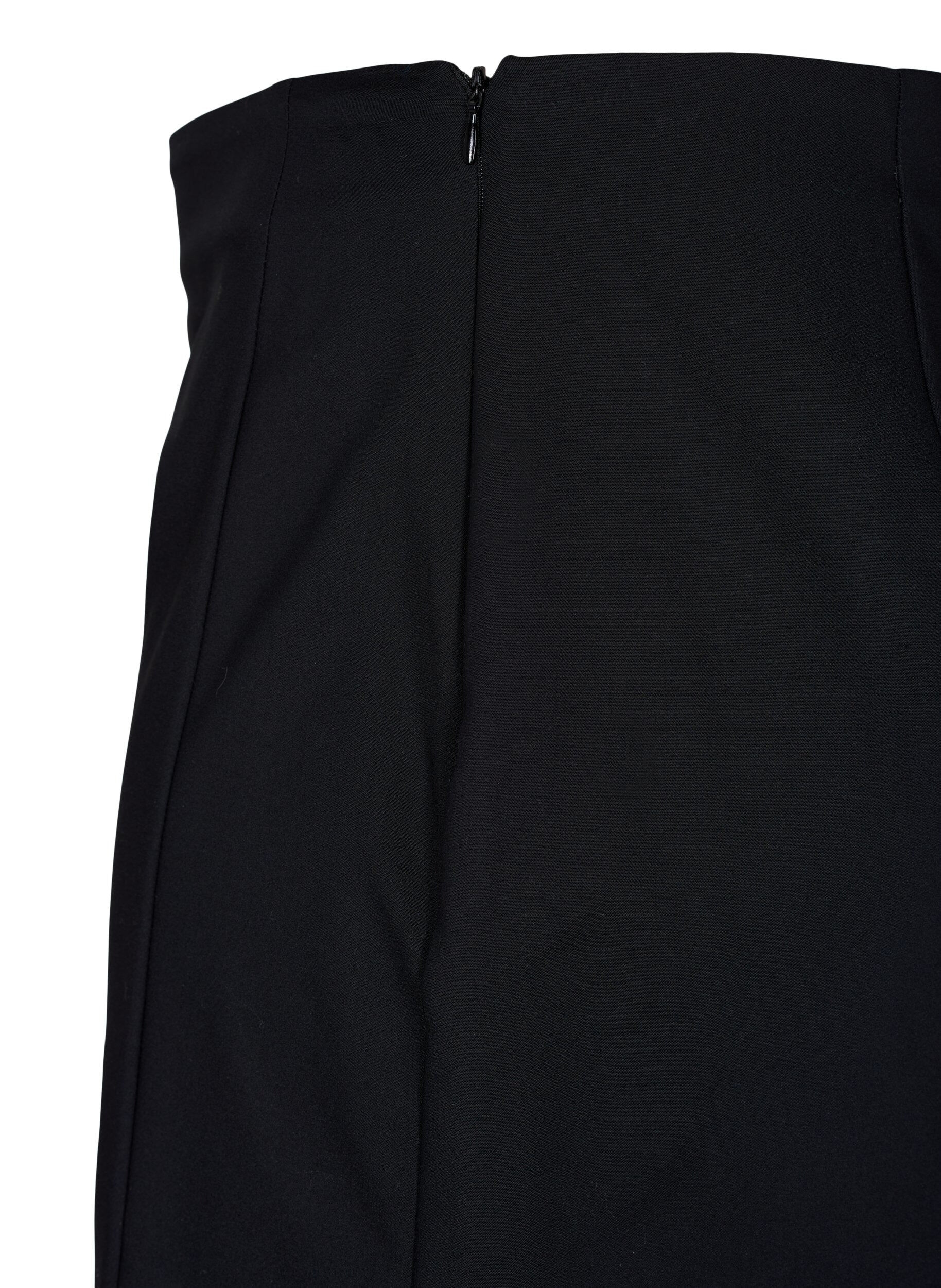 Zizzifashion Short skirt with slit, Black, Packshot image number 2
