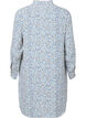 Dotted viscose dress with buttons, Blue Dot AOP, Packshot image number 1