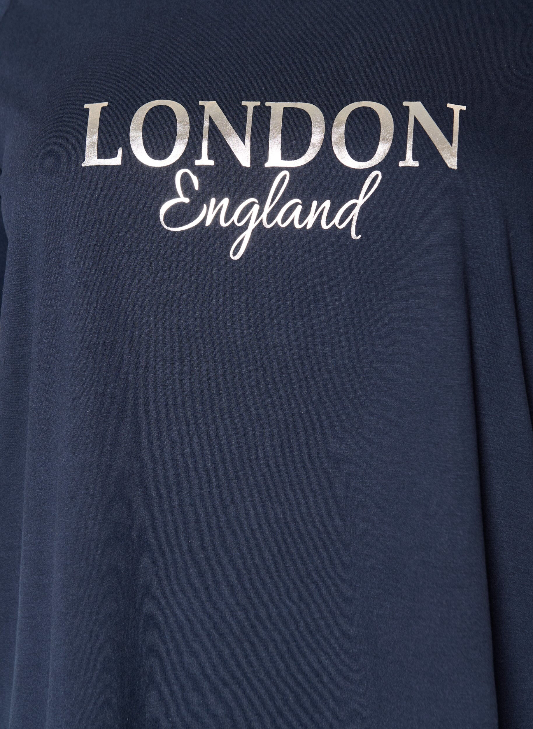 ZizzifashionT-shirt with motif, Blue, Packshot image number 2
