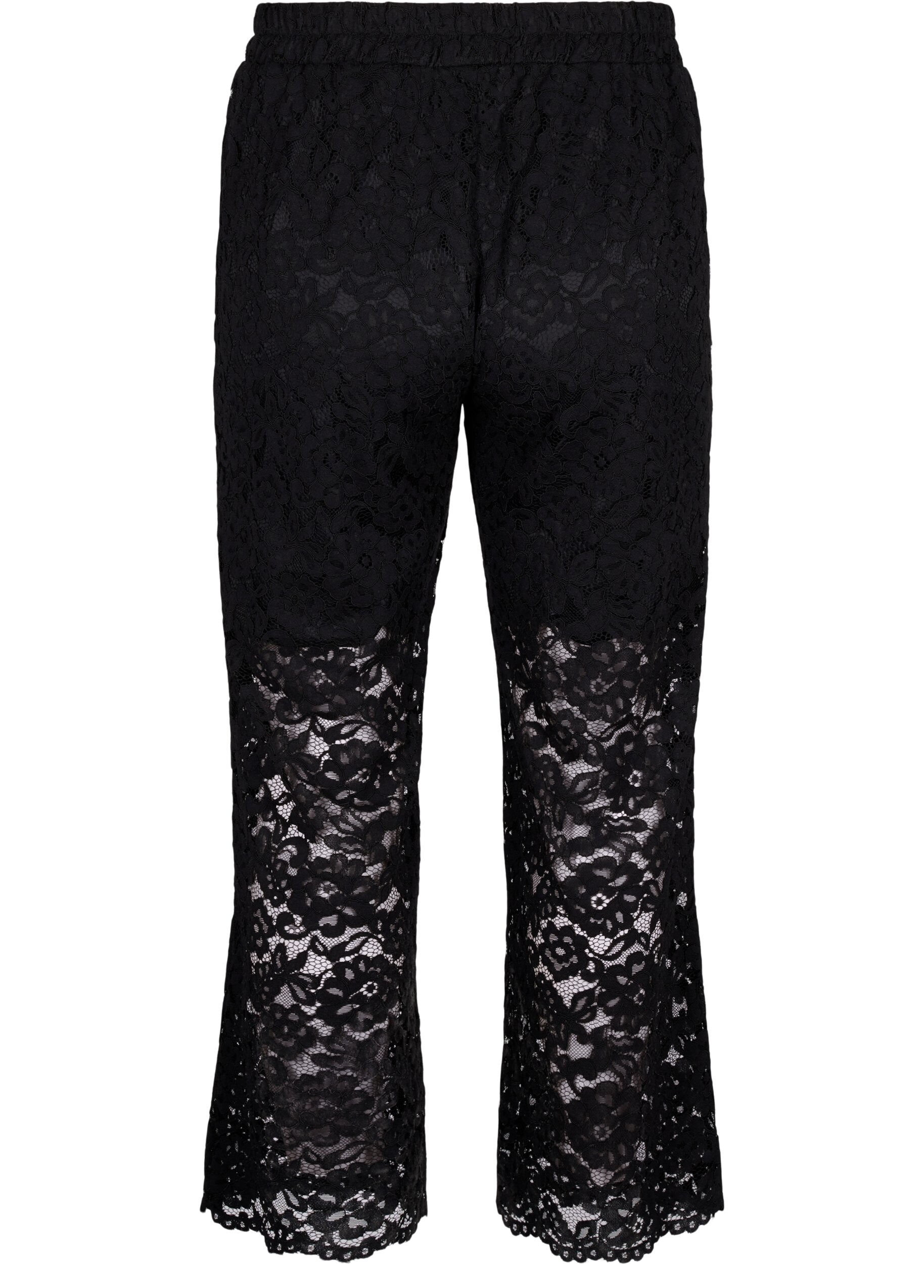 Zizzifashion Lace pants with pockets, Black, Packshot image number 1