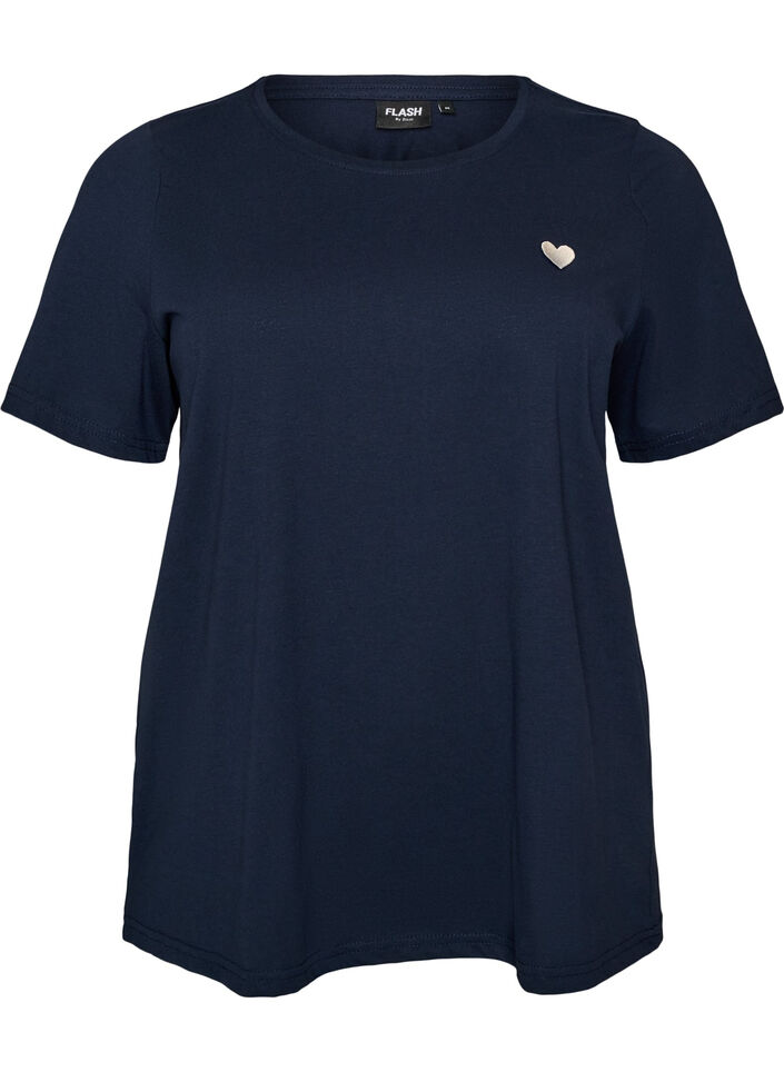 T-shirt with motif, Blue, Packshot image number 0