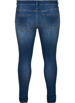 Super slim fit Amy jeans with a high waist, Blue denim, Packshot image number 1