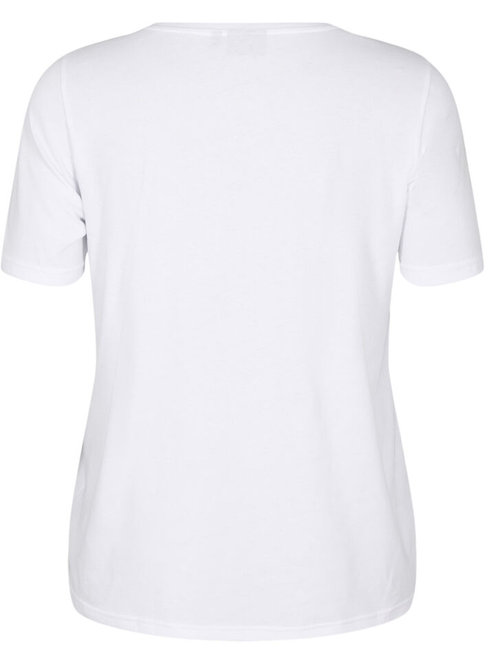 FLASH - T-shirt with motif, White, Packshot image number 1
