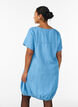 Short dress in lyocell denim with a balloon fit, Light Blue, Model image number 2