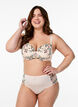 Microfibre panties with embroidered floral details, Rose, Model image number 0