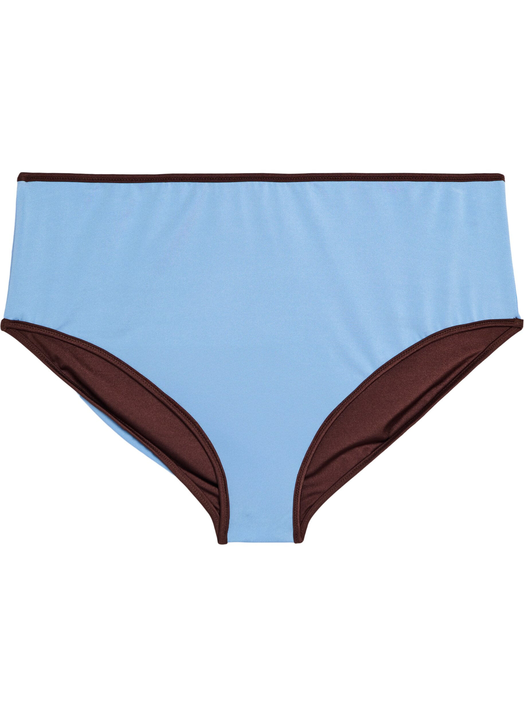Zizzifashion Reversible bikini bottoms with regular waist, Brown, Packshot image number 3
