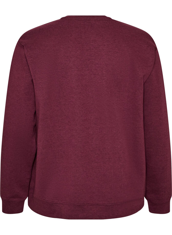 Sweatshirt with crew neck, Red, Packshot image number 1
