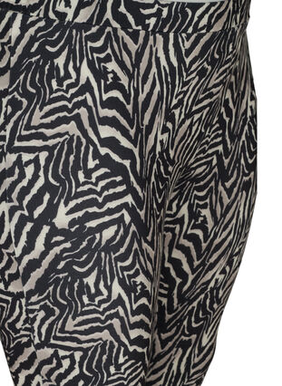 3/4-length leggings with print, Black Zebra AOP, Packshot image number 2