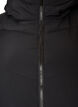 Mid-length puffer jacket with hood, Black, Packshot image number 2