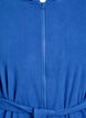 Morning robe with zipper and hood, Blue, Packshot image number 2