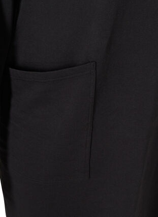 Sweater dress with pockets and a zip, Black w. Burlwood, Packshot image number 3