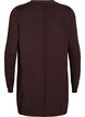 Long knitted cardigan in a viscose blend, Brown, Packshot image number 1