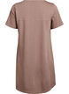 Jersey dress with short sleeves and pockets, Brown, Packshot image number 1