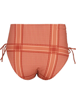 Printed bikini bottoms with a high waist, Tandori Scarf Print, Packshot image number 1