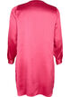Long shiny shirt with slit, Pink Flambé, Packshot image number 1