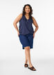 Tank top in organic cotton with V-neck and buttons, Blue, Model image number 1
