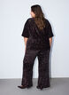 Wide-leg trousers with sequins, Brown, Model image number 1