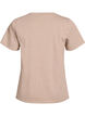 Cotton T-shirt with round neck, Beige, Packshot image number 1