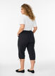 Cotton Capri trousers, Black, Model image number 1