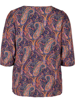 Viscose blouse with paisley print, Paisley AOP, Packshot image number 1