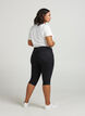 Slim fit capri jeans with pockets, Black, Model image number 2
