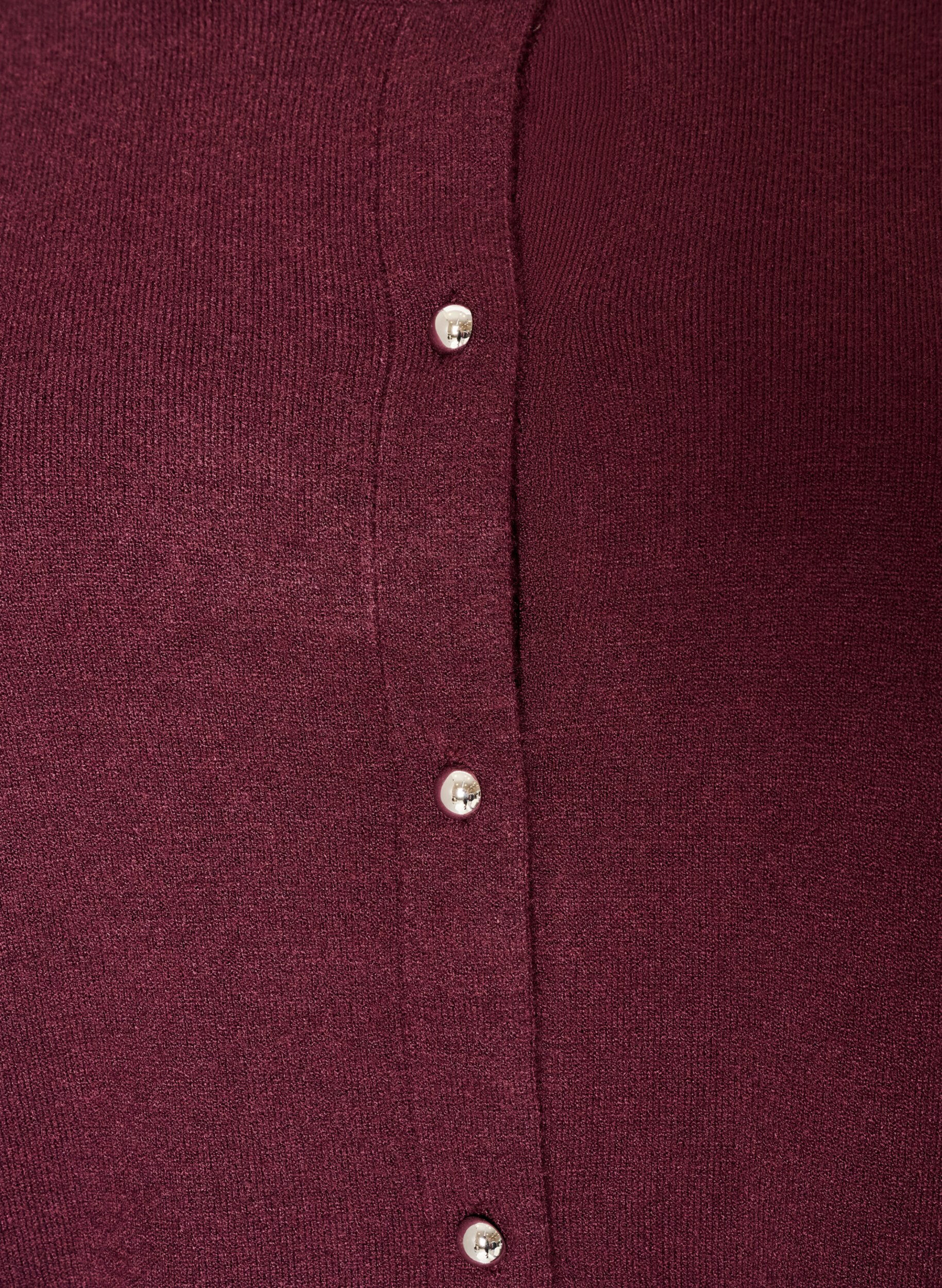 ZizzifashionCardigan with round buttons, Red, Packshot image number 2