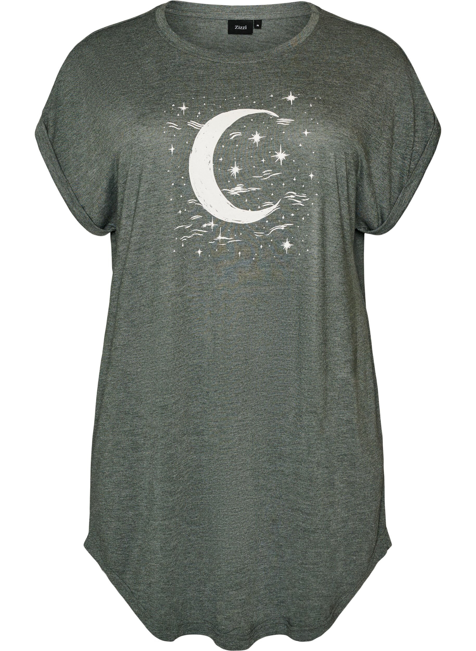 Short sleeve nightgown with text print