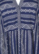 Short dress with graphic print and 3/4 sleeves, Blue, Packshot image number 2