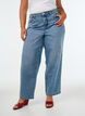 Kiana straight fit jeans with a high waist, Blue, Model image number 2