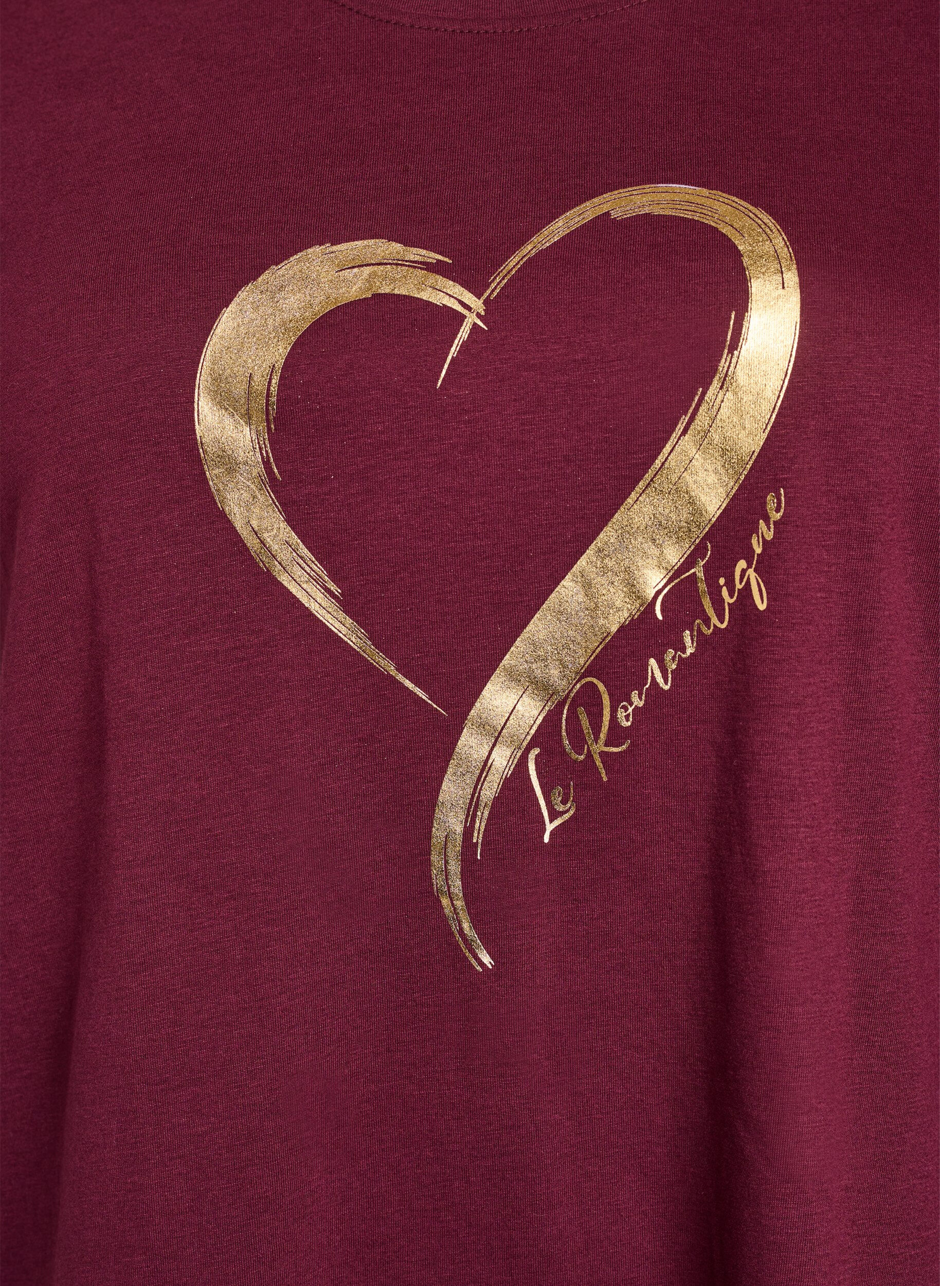 Zizzifashion T-shirt with motif, Red, Packshot image number 2