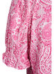 Viscose blouse with paisley print and a square neckline, Pink, Packshot image number 3