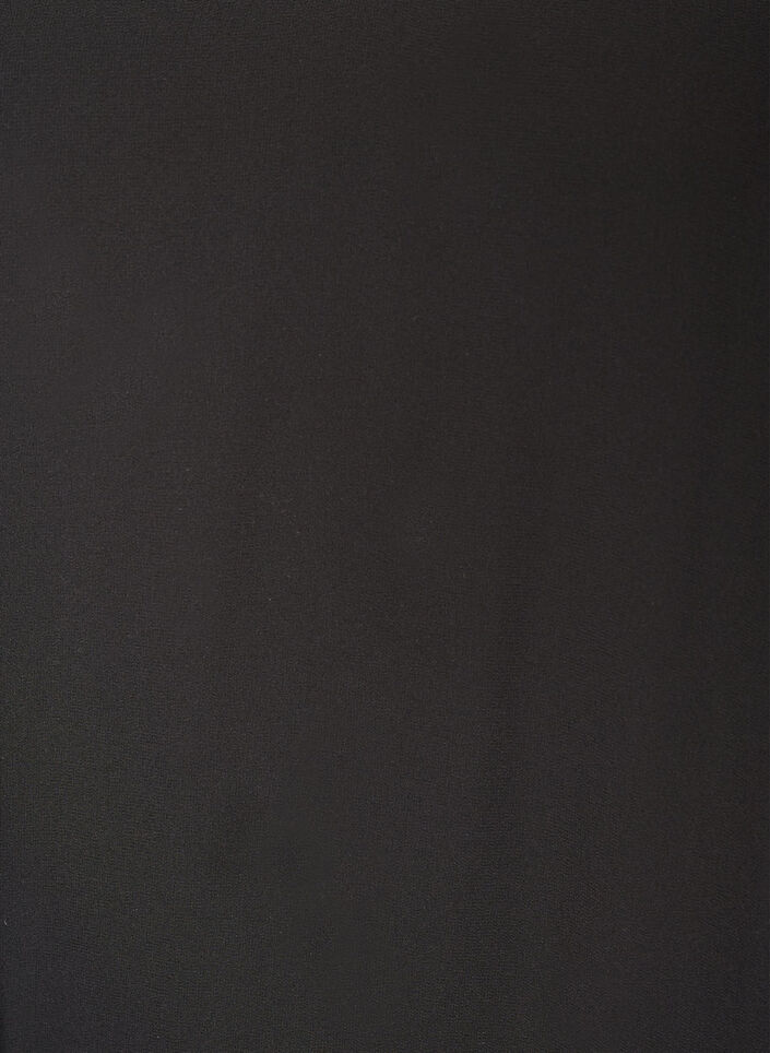 Short chiffon dress with V-neck, Black, Packshot image number 2
