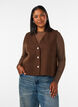 V-neck vest with buttons, Brown, Model image number 0
