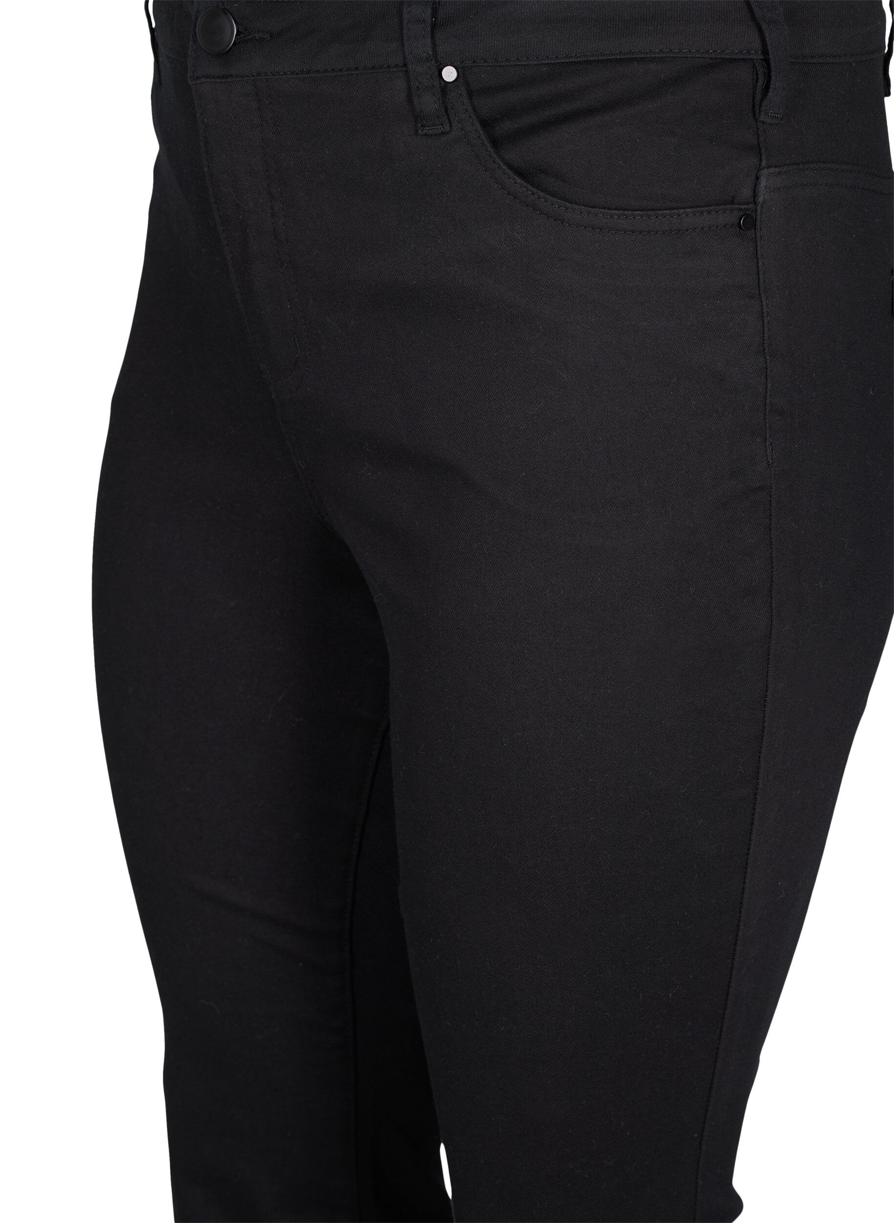 Zizzifashion Ellen bootcut jeans with a high waist, Black, Packshot image number 2